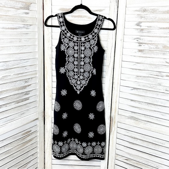 I.N.C | Black Embroidered Sleeveless Mini Dress - Picture 5 of 9